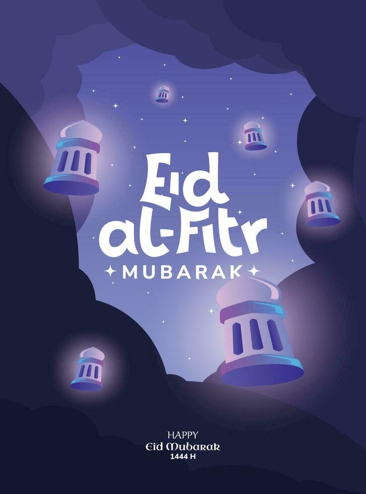 Ramadan affiches. eid al-fitr. Ramadan uitverkoop. eid al-fitr thema met de concept van een moskee koepel. vector illustratie