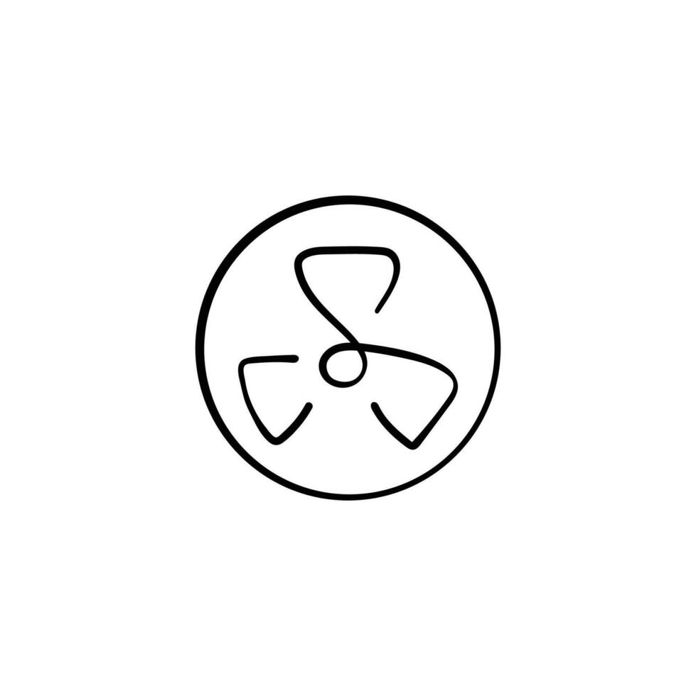 radioactief lijn stijl icoon ontwerp vector