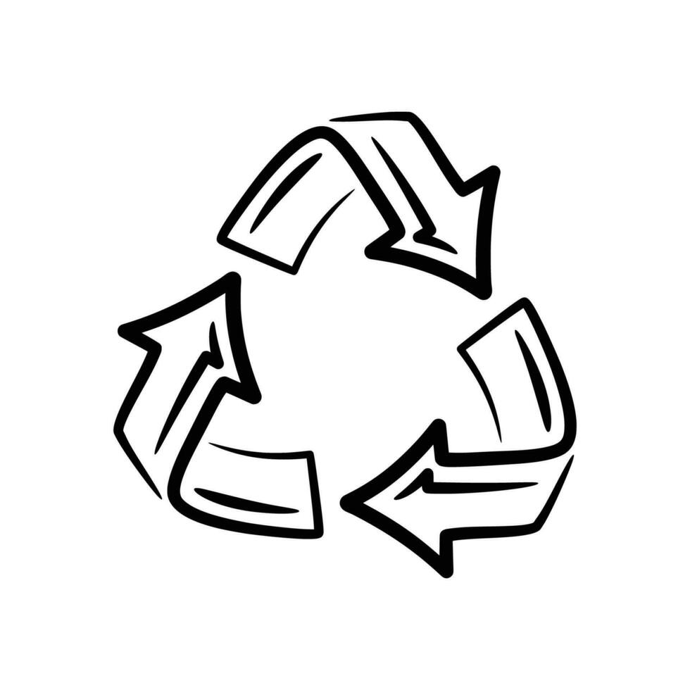 recycle teken symbool vector illustratie