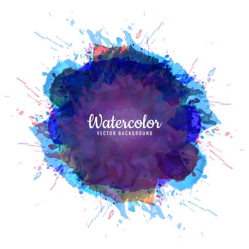 Abstract kleurrijk waterverf spalsh ontwerp vector