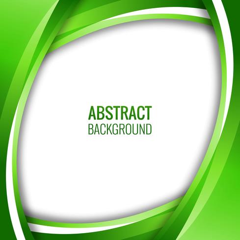 Abstracte creatieve groene golvende achtergrond vector