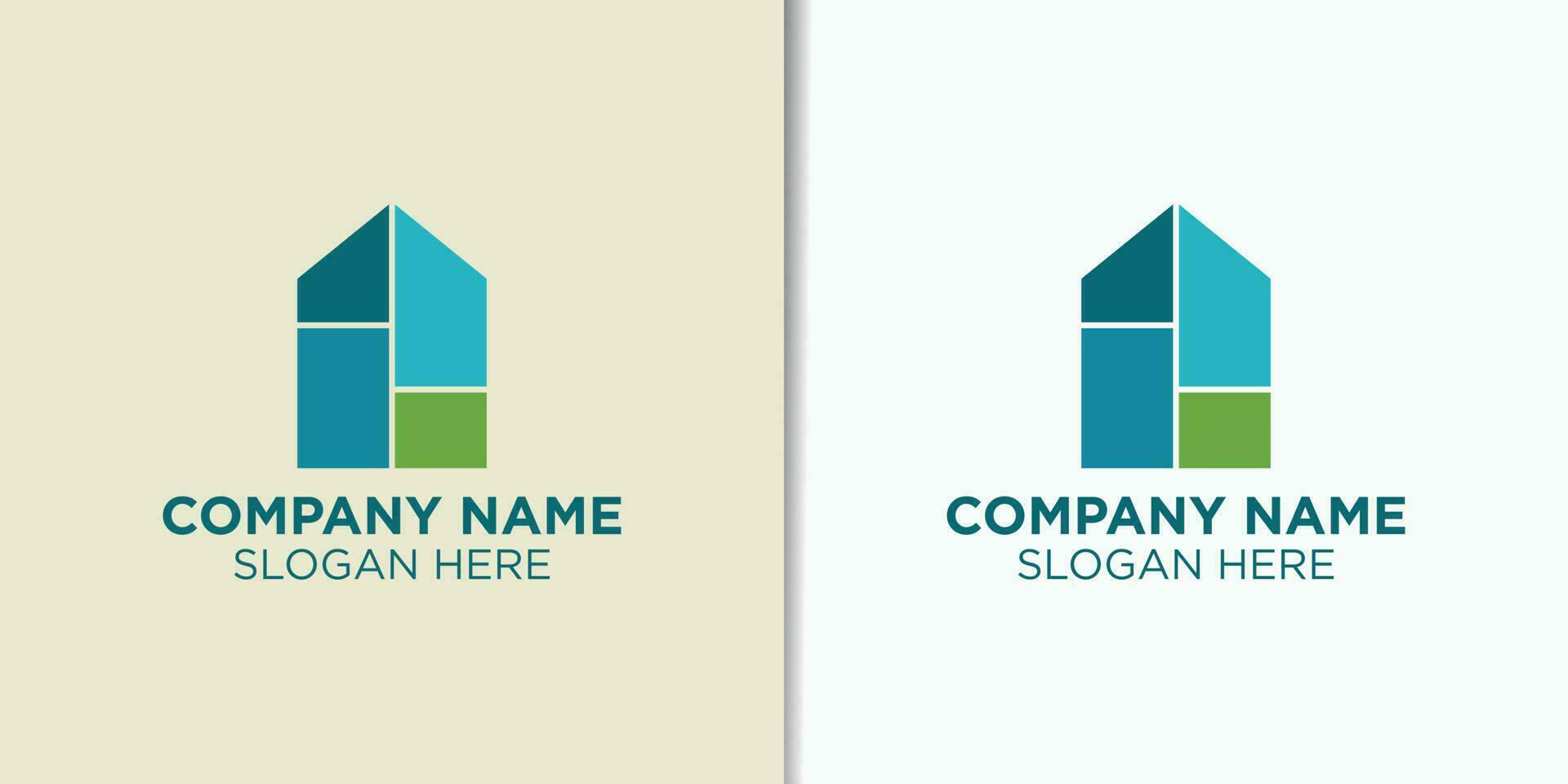 gemakkelijk huis logo ontwerp vector, gebouw logo sjabloon vector