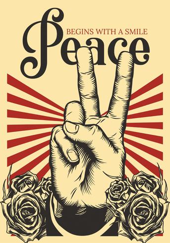 Vrede Poster Vector ontwerp