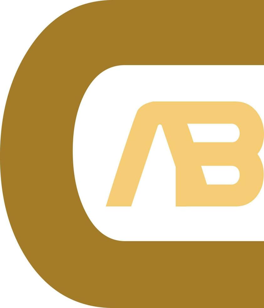 abc logo. vector grafisch branding brief element. wit achtergrond