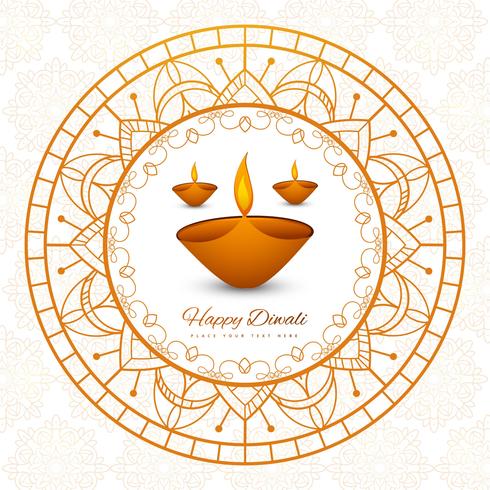 Abstracte glanzende mooie diwali achtergrond vector