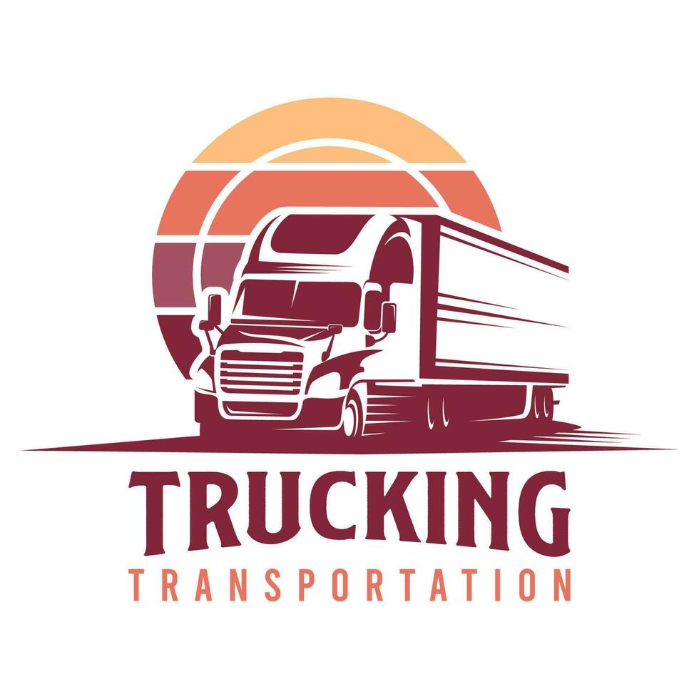 vrachtvervoer vervoer logo illustratie ontwerp vector