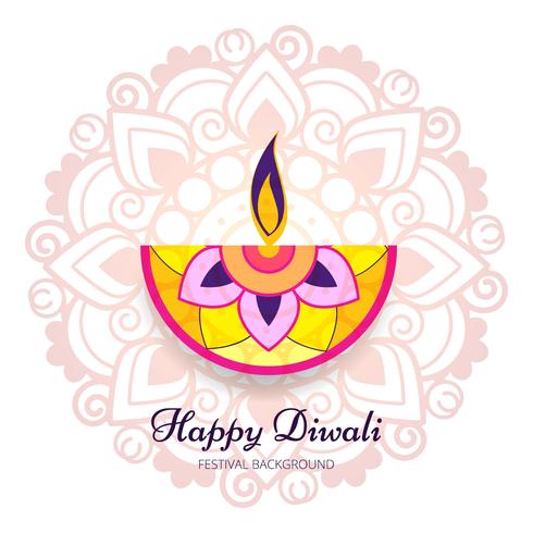 Abstracte glanzende mooie diwali achtergrond vector