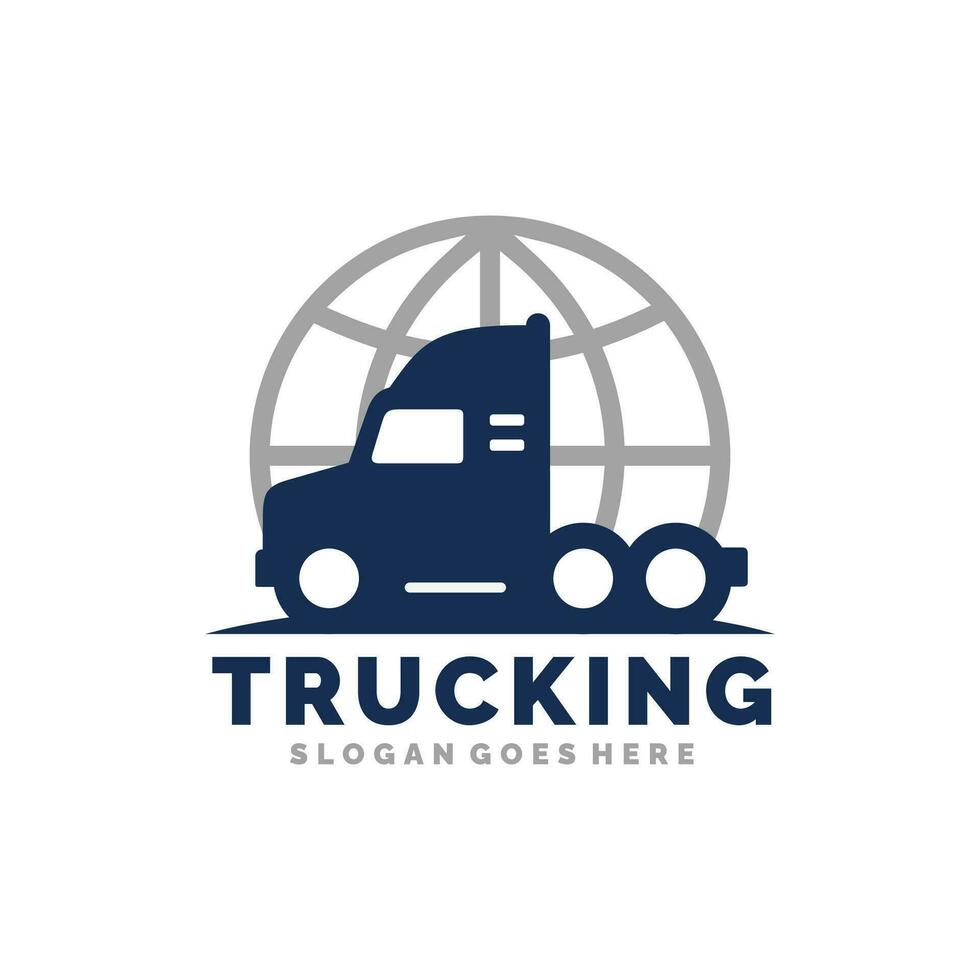 vrachtwagen logo ontwerp vectorillustratie vector