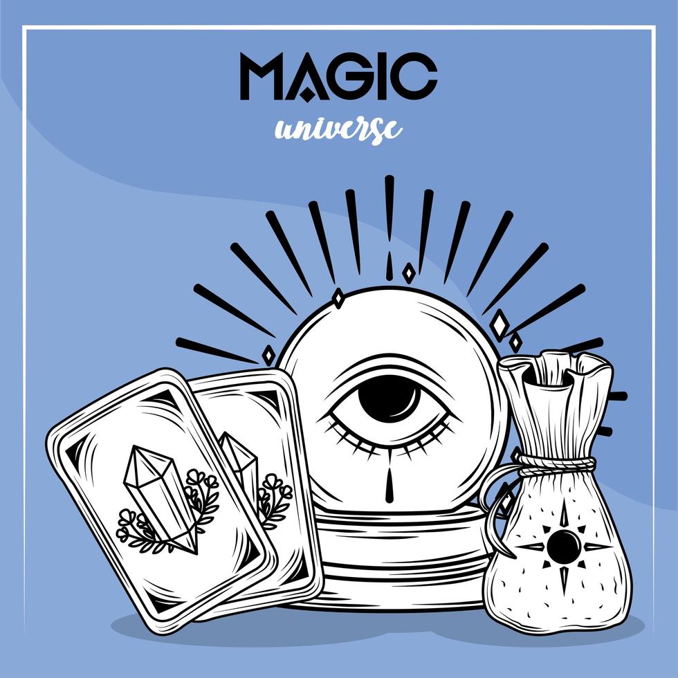 magische universumkaart vector