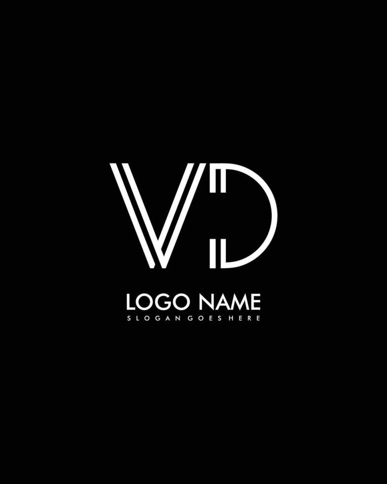 vd eerste minimalistische modern abstract logo vector