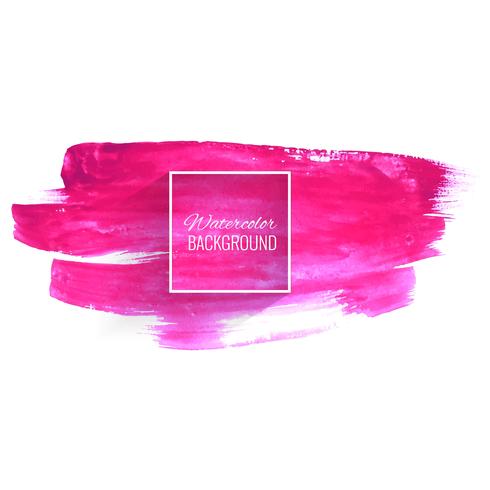 De abstracte roze waterverfhand trekt slagontwerp vector