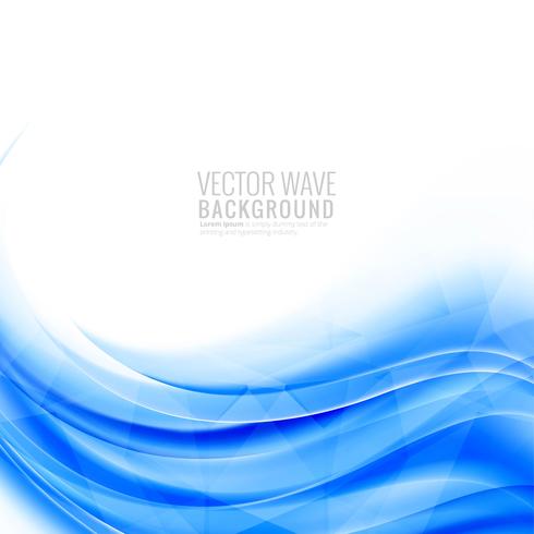 Abstract blauw golvend vectorontwerp vector