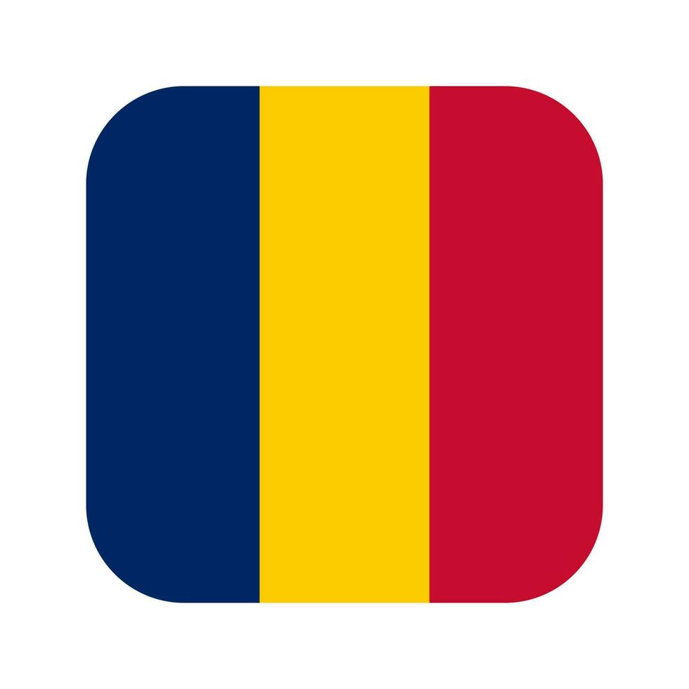 Tsjaad vlag eenvoudige illustratie voor onafhankelijkheidsdag of verkiezing vector