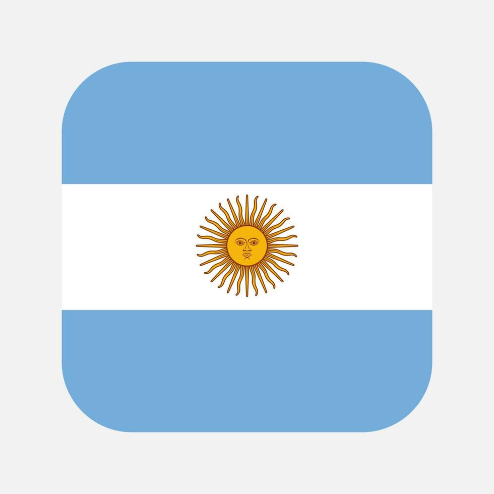 Argentinië vlag eenvoudige illustratie voor onafhankelijkheidsdag of verkiezing vector