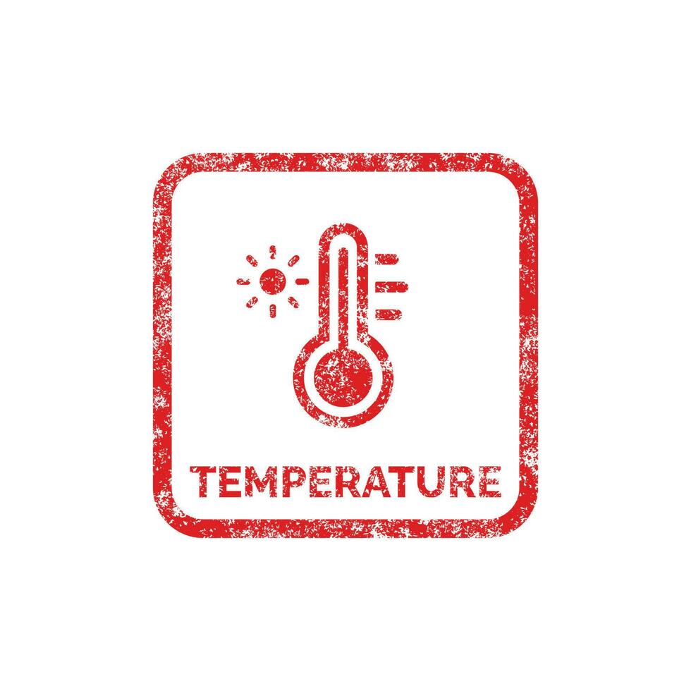 temperatuur verpakking Mark icoon symbool vector