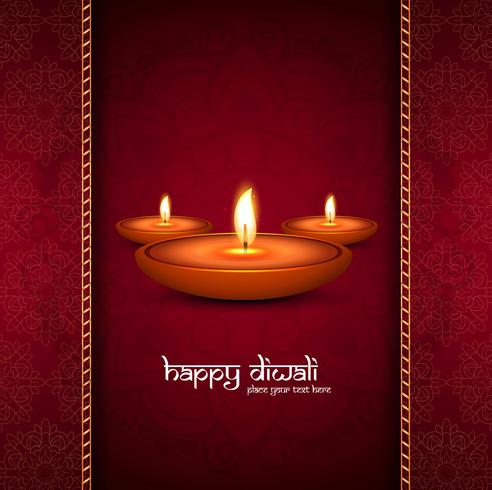 Modern mooi diwali modern ontwerp vector