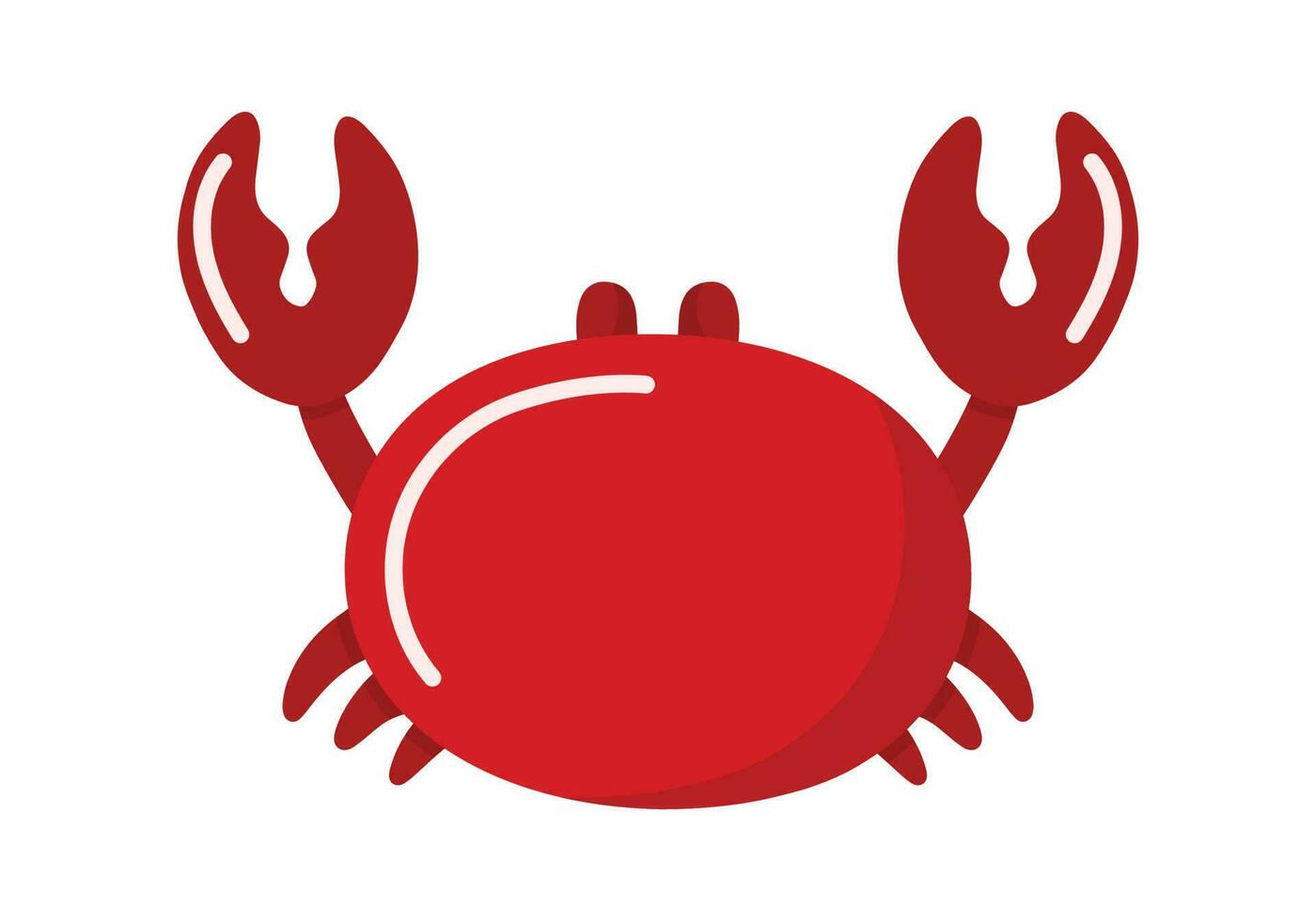 schattig krab zee dier tekening tekenfilm vector illustratie