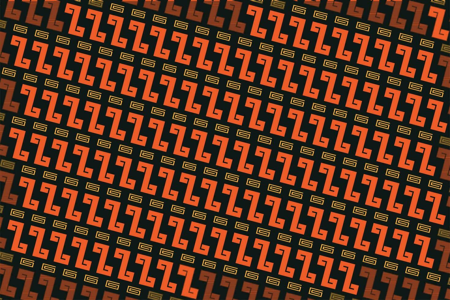 tribal oranje patroon illustratie ontwerp vector