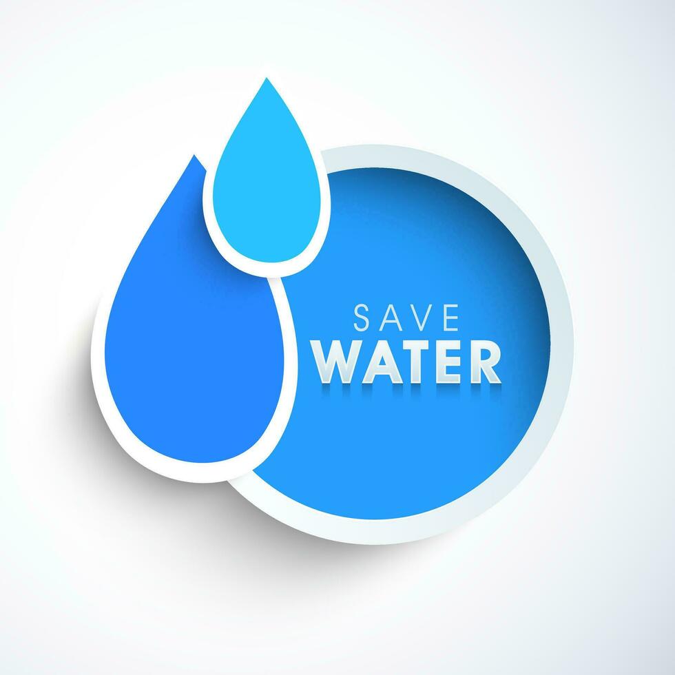 wereld water dag concept vector