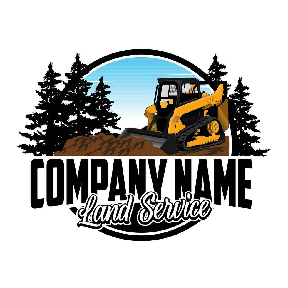 land- onderhoud of land- opruimen bedrijf logo vector