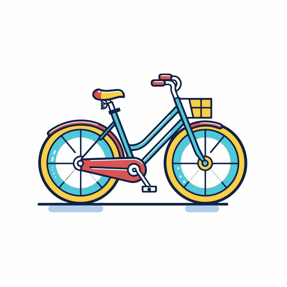 fiets icoon ontwerp fiets illustratie voertuig tekenfilm vector grafisch