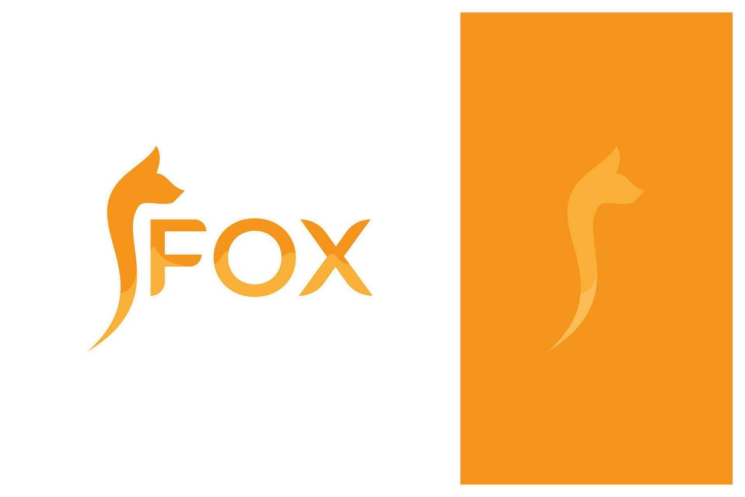 modern gemakkelijk vos hoofd logo ontwerp vector