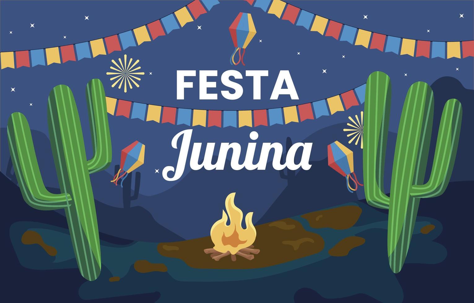 festa junina achtergrond vector