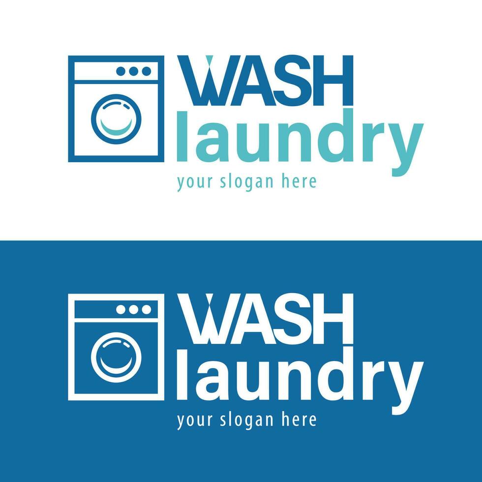 wasserij wassen bedrijf logo sjabloon vector