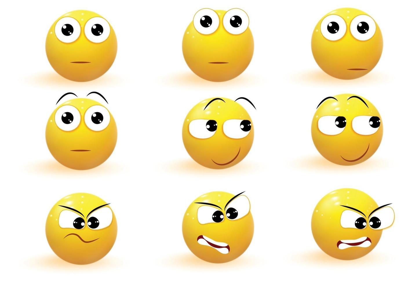 emoji emotie iconen vector collectie