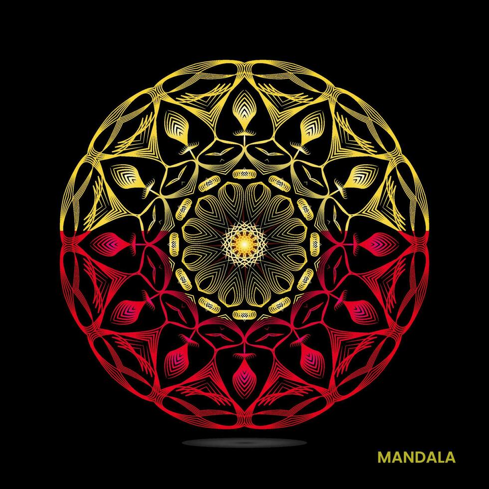 mandala sjabloon voor textiel vector