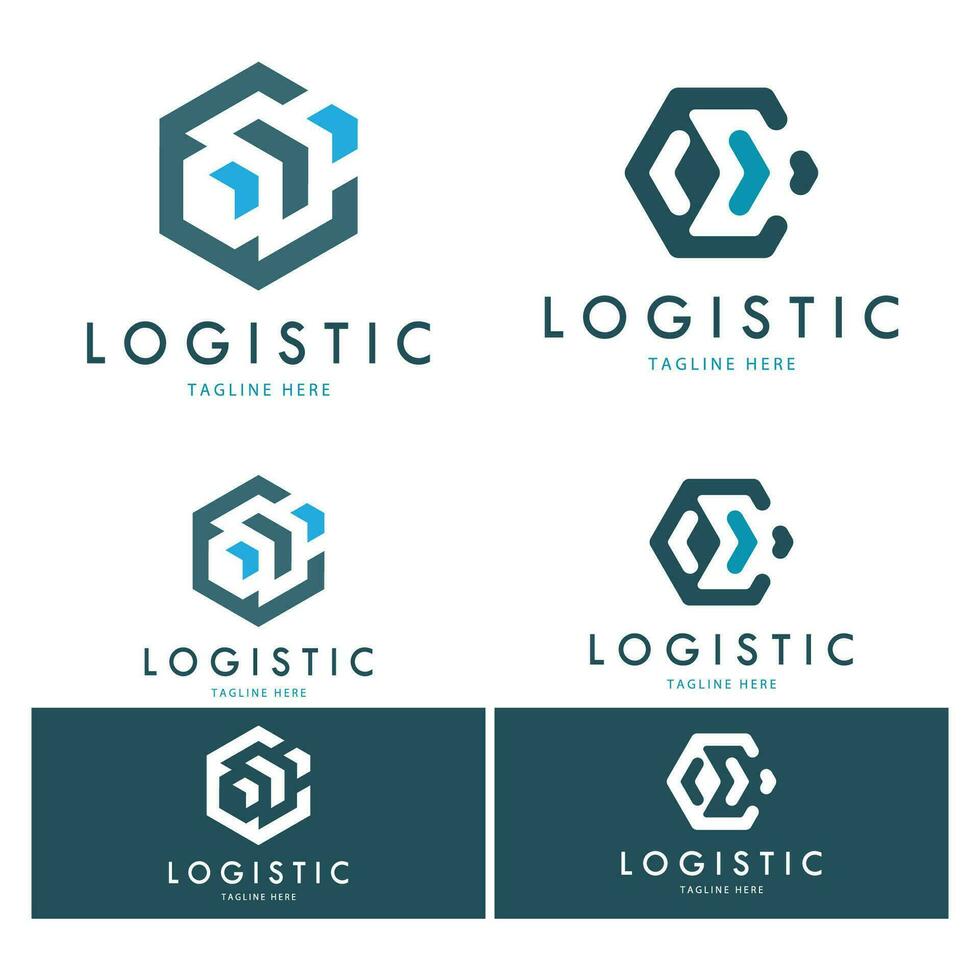 logistiek logo icoon illustratie vector ontwerp distributie symbool levering van goederen economie financiën