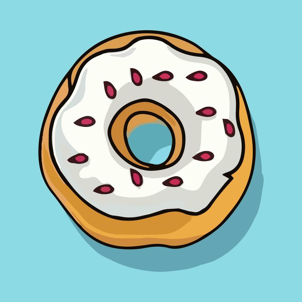 heerlijk donut ontwerp, vector illustratie grafisch voor voedsel concept.