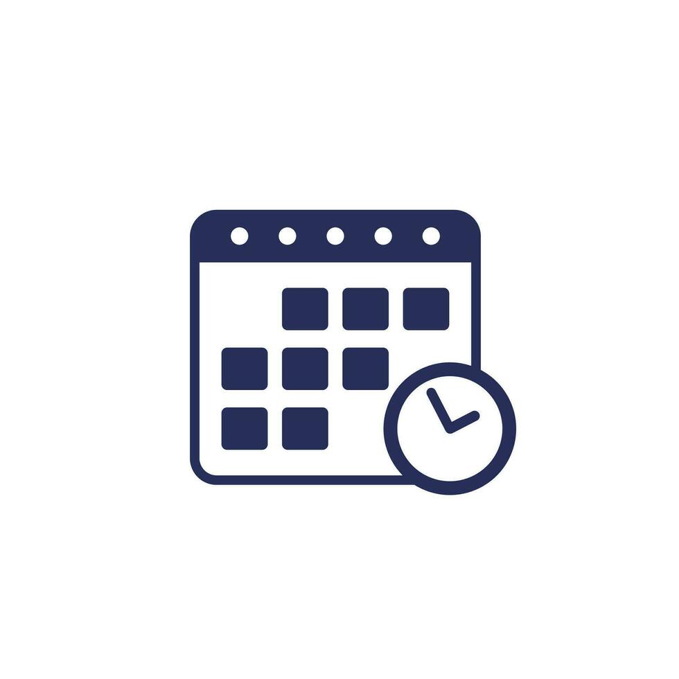 schema icoon met een kalender, vector
