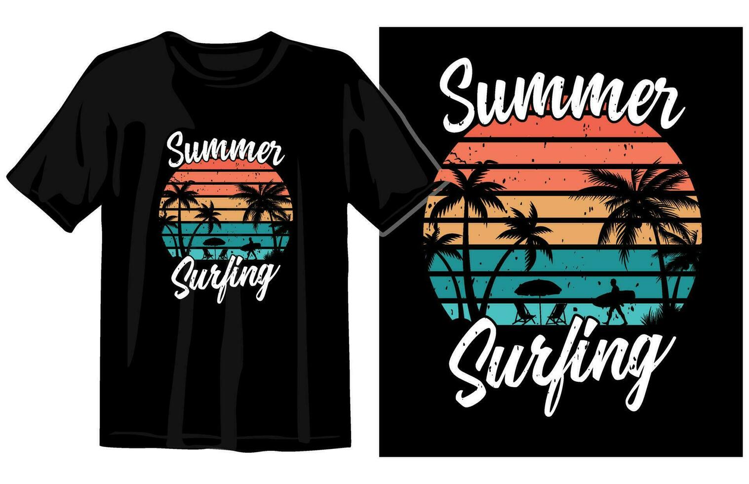 zomer wijnoogst t-shirt ontwerp, zomer tee ontwerp vector, zomer strand vakantie t overhemden, zomer surfing t overhemd vector