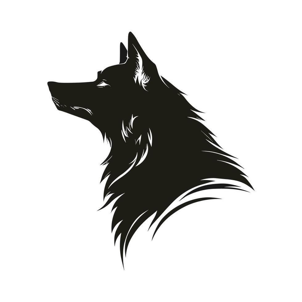 wolf logo ontwerp, wolf mascotte logo ontwerp. wolf illustratie. vector logo