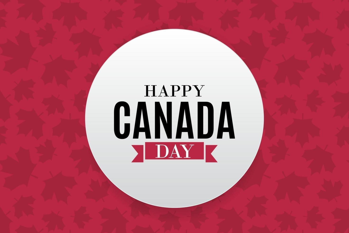 happy canada day achtergrond wenskaart vector