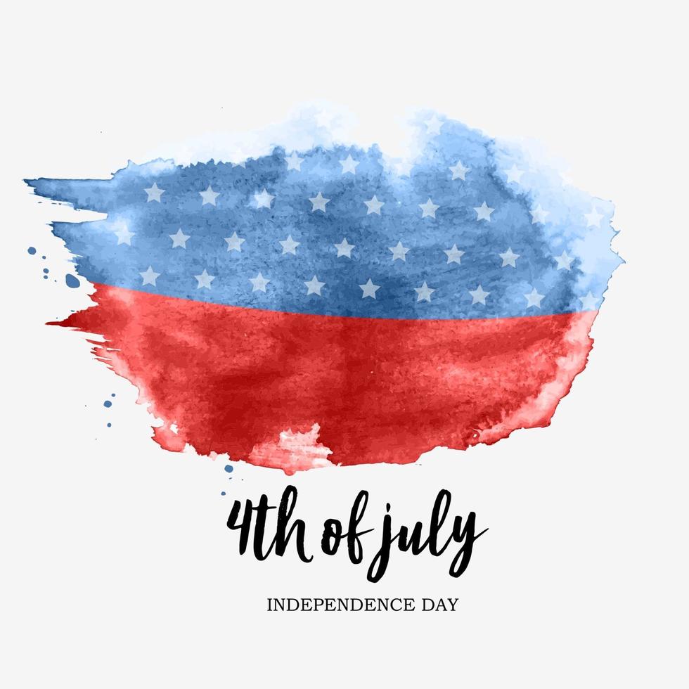 onafhankelijkheidsdag vs 4 juli achtergrond vector