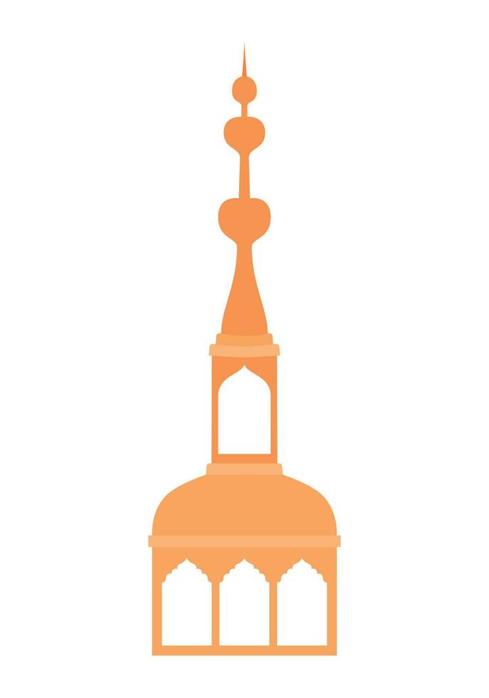 Islamitisch toren illustratie over- wit vector