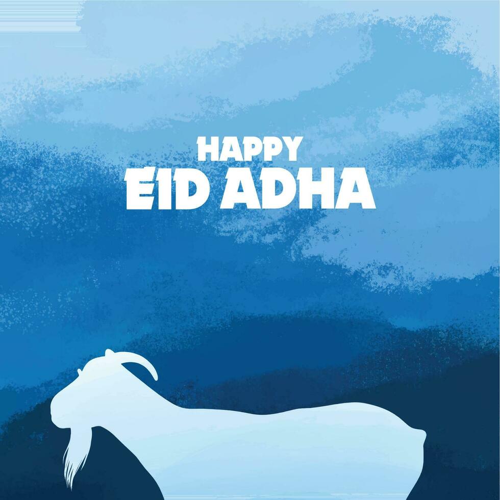 eid adha blauw achtergrond vector