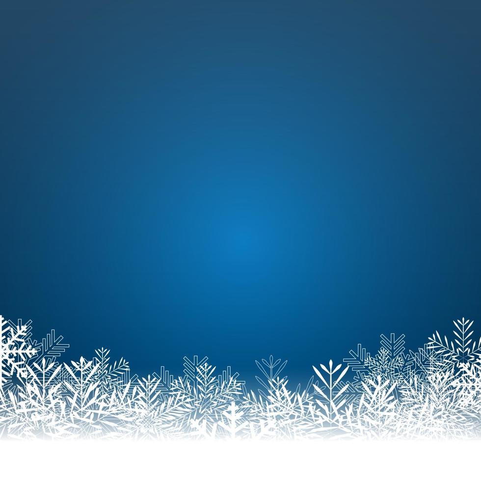 abstracte schoonheid Kerstmis en Nieuwjaar achtergrond met sneeuw en sneeuwvlokken vector