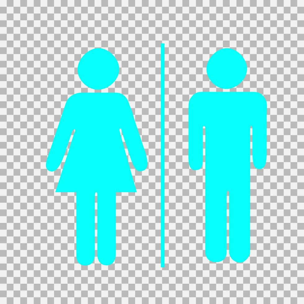 wc teken icoon. Toiletten icoon unisex.toilet symbool. vector Mens en vrouw pictogrammen.