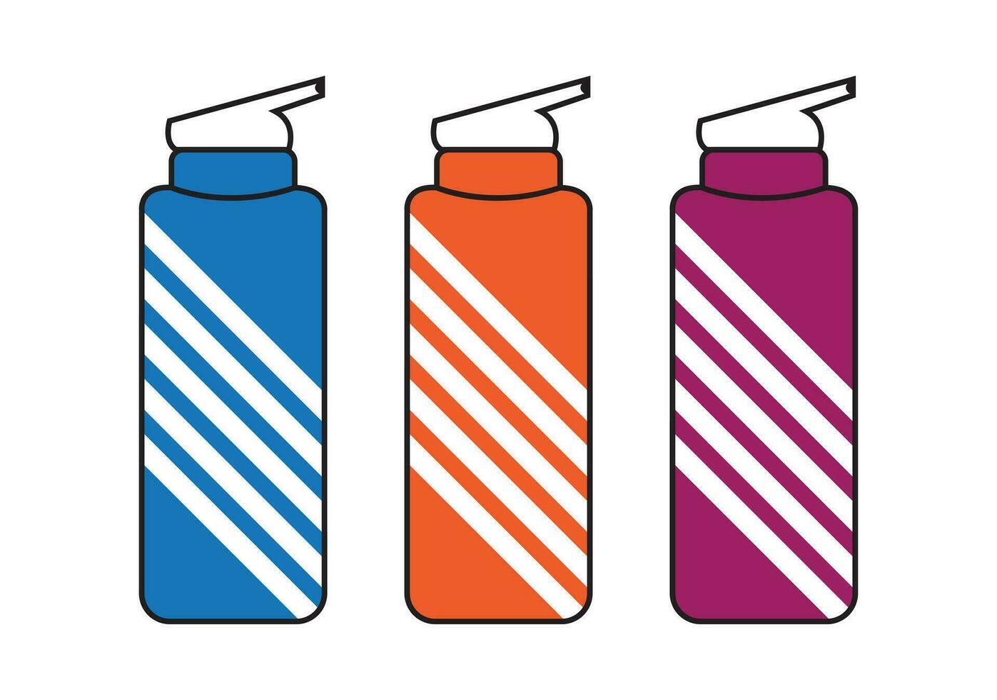 abstract vector kleurrijk water fles icoon ontwerp sjabloon