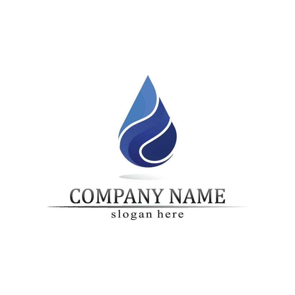 waterdruppel logo sjabloon vector