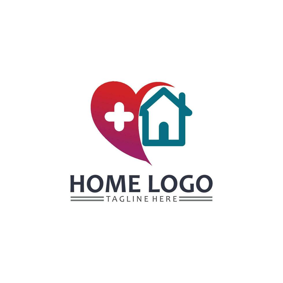 huis en huis logo ontwerp veteraan, logo , architectuur en gebouw, ontwerp eigendom , blijven Bij huis landgoed bedrijf logo, bouw grafisch, icoon huis logo vector
