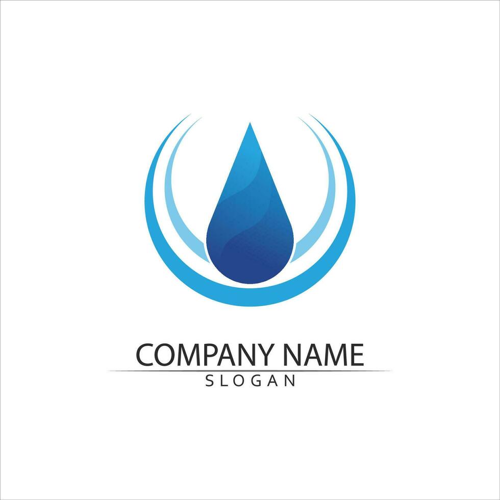 waterdruppel logo sjabloon vector