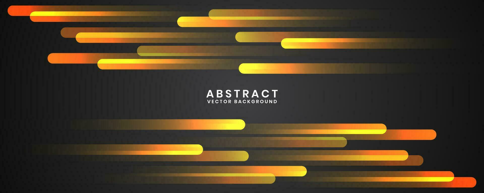 3d zwart meetkundig abstract achtergrond overlappen laag Aan donker ruimte met oranje afgeronde lijnen decoratie. modern grafisch ontwerp element gestreept stijl concept voor banier, folder, kaart, of brochure Hoes vector
