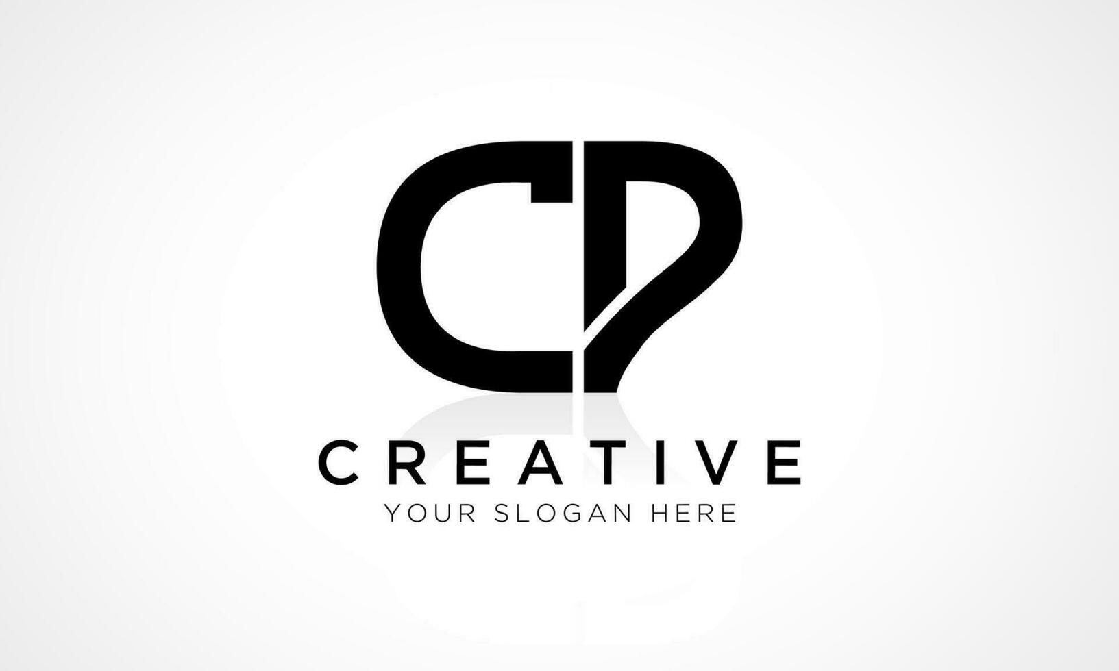 cp brief logo ontwerp vector sjabloon. alfabet eerste brief cp logo ontwerp met glanzend reflectie bedrijf illustratie.