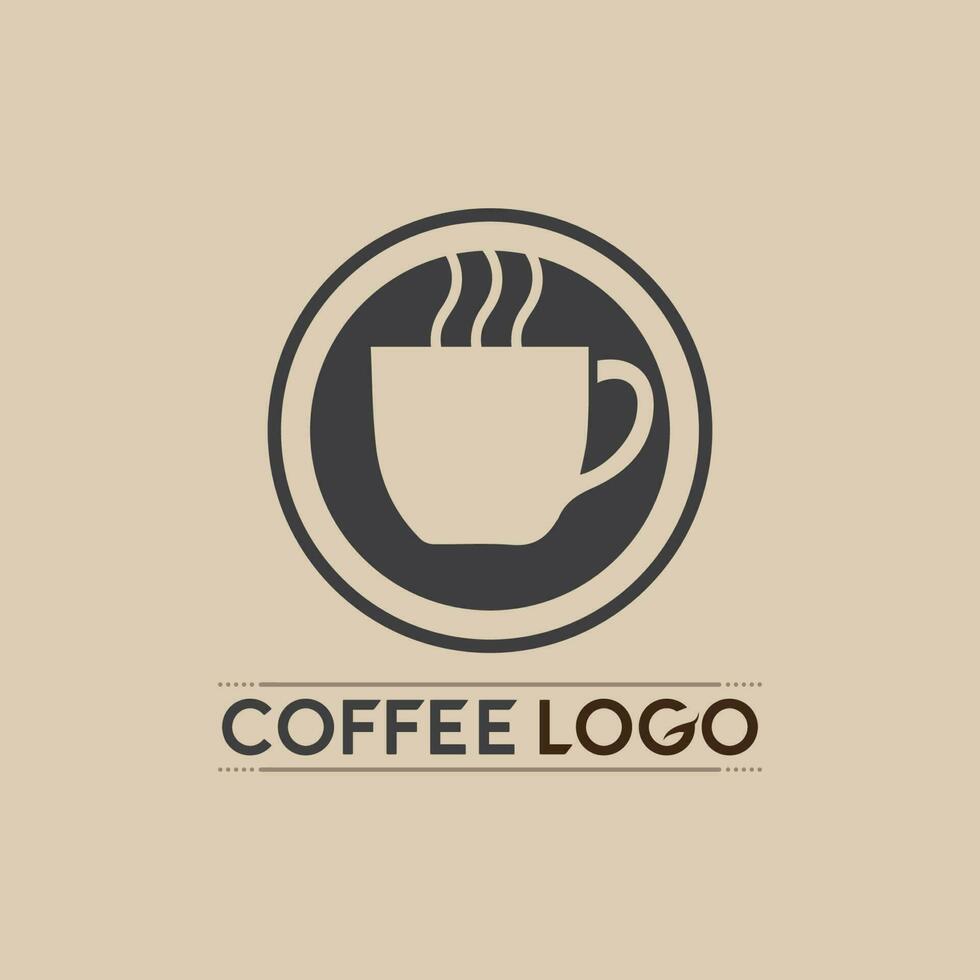 koffiekopje logo sjabloon vector