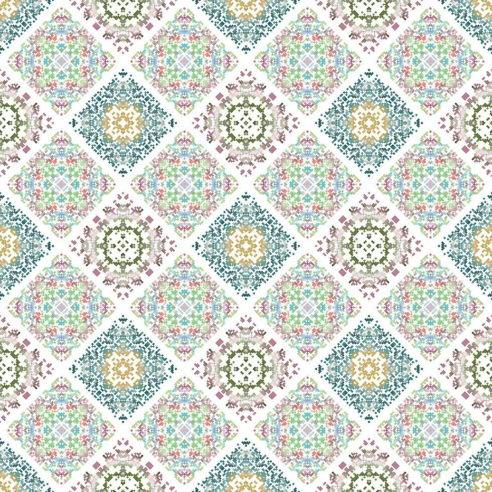 wijnoogst keramisch tegels muur decoratie. Arabisch keramisch tegels muur achtergrond. vector