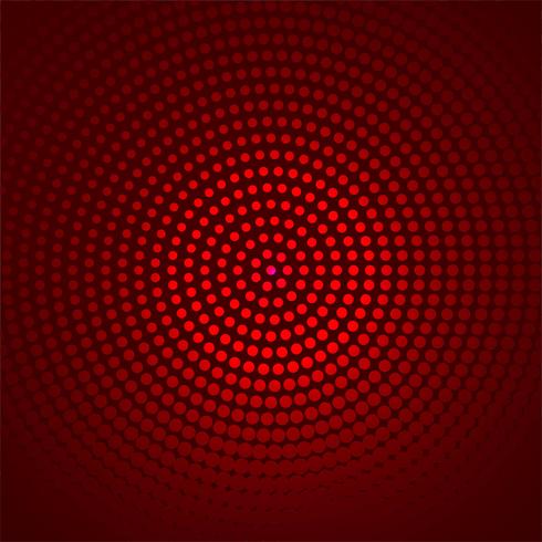 Mooie cirkel gestippelde rode achtergrond vector